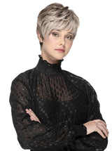 52/38/49/R8 3 tones of Grey Blended with Dark Brown roots