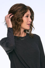 6F27 Brown with Light Red-Gold Blonde Highlights and Tips