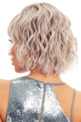 56-60-r8 lightest grey blend with medium brown roots