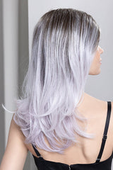 WHITE LAVENDER TIPPED