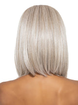 56/60/R8 Lightest Grey Blend Rooted Medium Brown