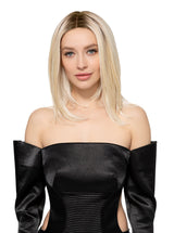 613/1001/R18 Vanilla Blonde Platinum White Blend Rooted Ash Brown