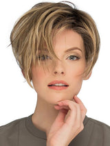 RMH12/26RT4 Light Brown with chunky Golden Blonde highlights and Dark Brown roots