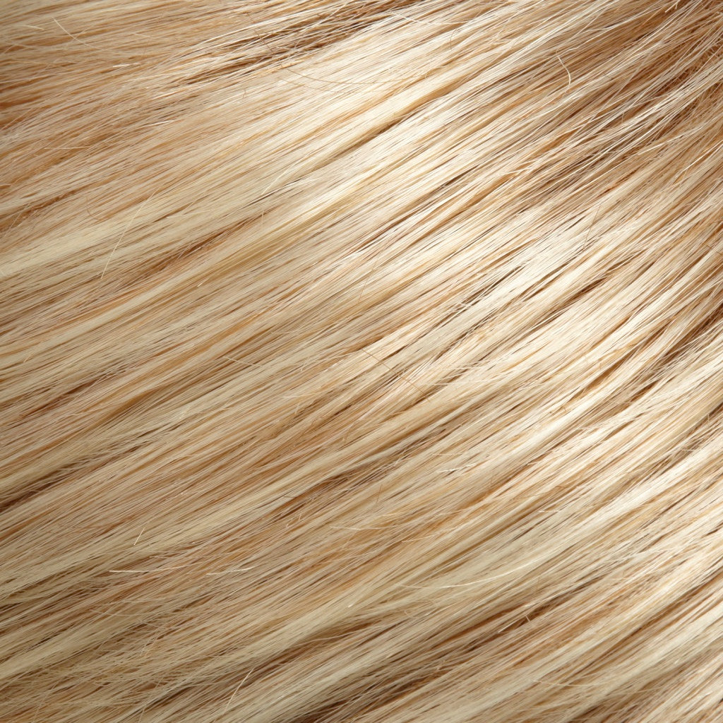 27T613F medium red gold blonde & pale natural gold blonde w/ pale tips & medium red gold blonde nape