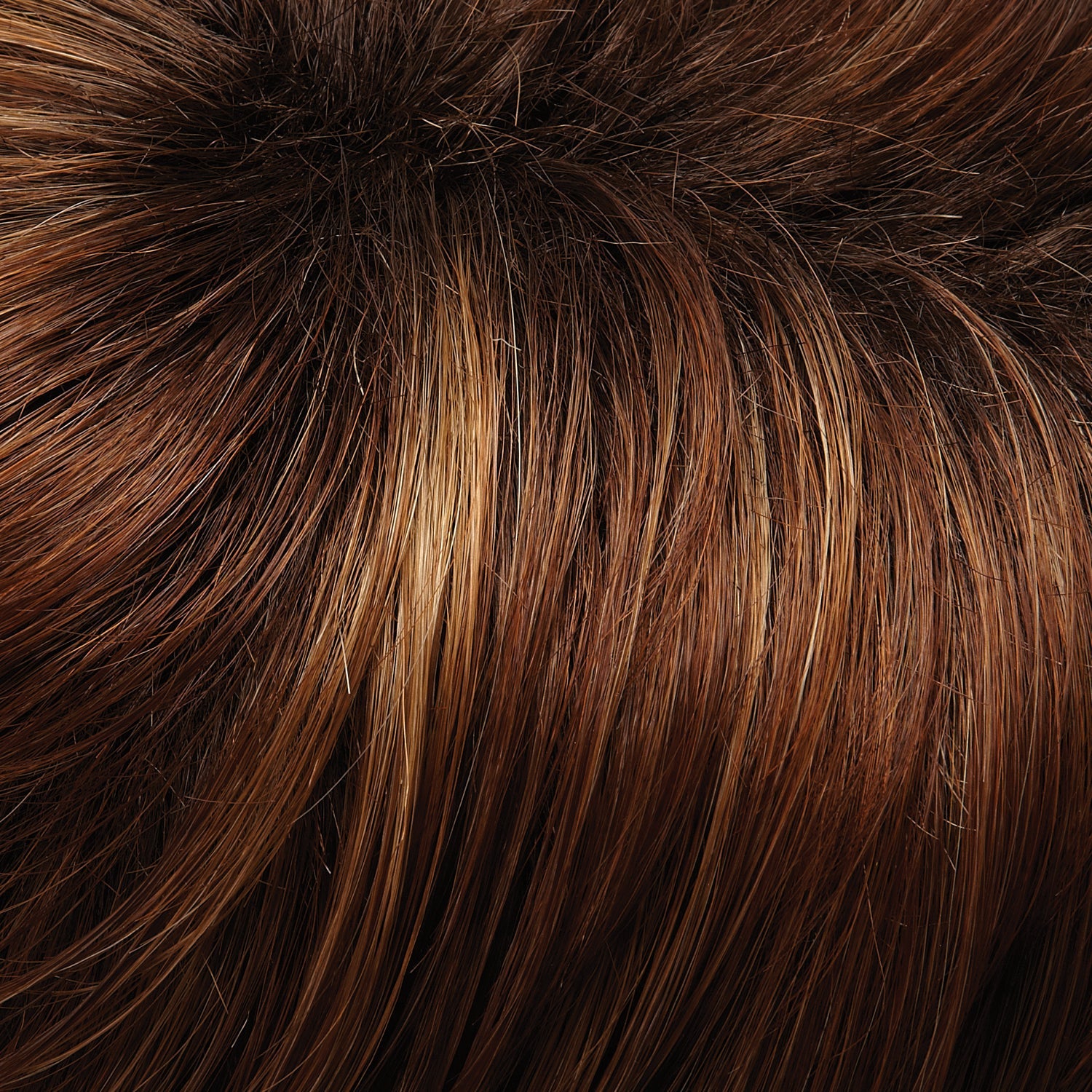 30A27S4 Medium Natural Red and Medium Red-Gold Blonde Blend, Shaded with Dark Brown