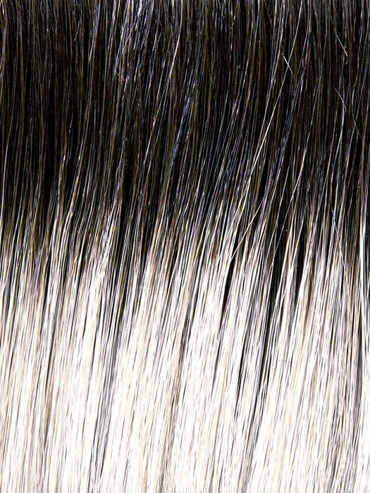 56-60-r8 lightest grey blend with medium brown roots