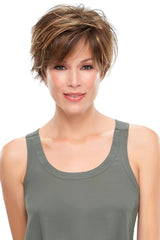 6F27 Brown w/Light Red-Golden Blonde Highlights & Tips