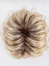 pastel blonde rooted