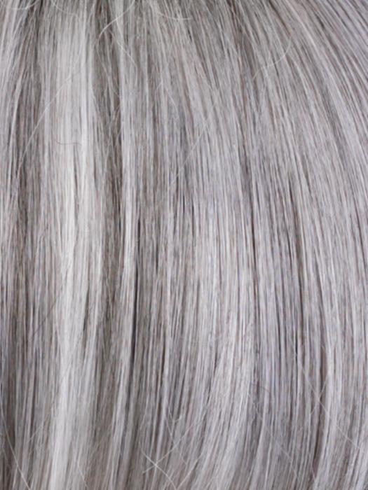 CHROMERT1B gray and white with medium brown blend and off-black roots