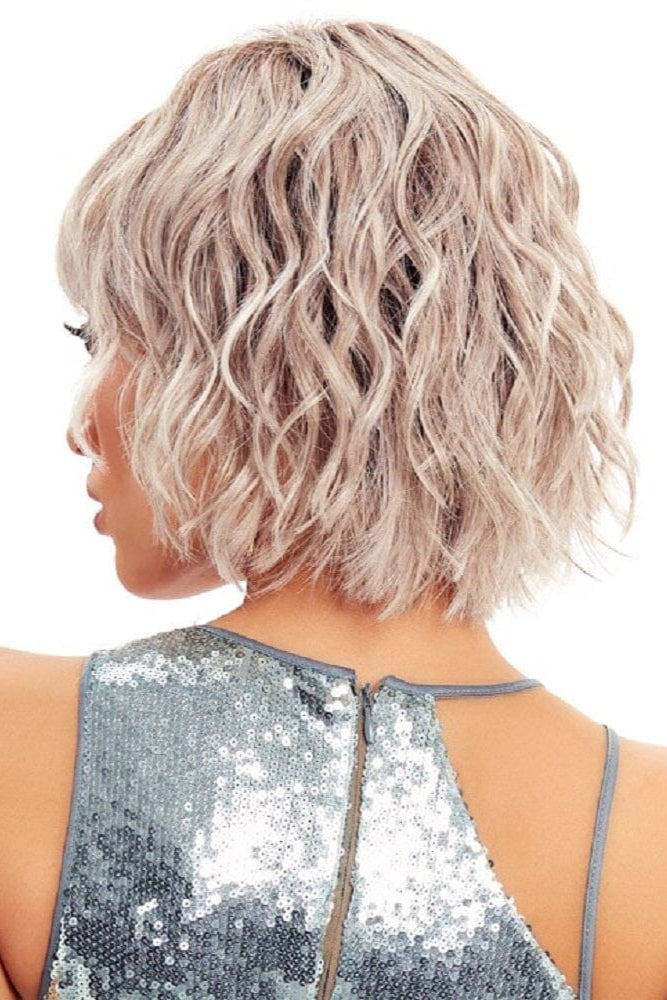 56-60-r8 lightest grey blend with medium brown roots