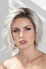 SILVER BLONDE ROOTED