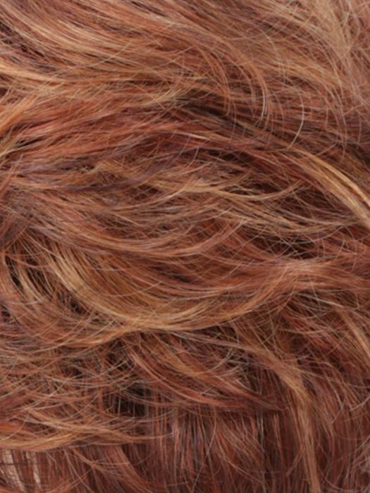 R133/24H Auburn Bright Red with Pale Golden Blonde Highlights