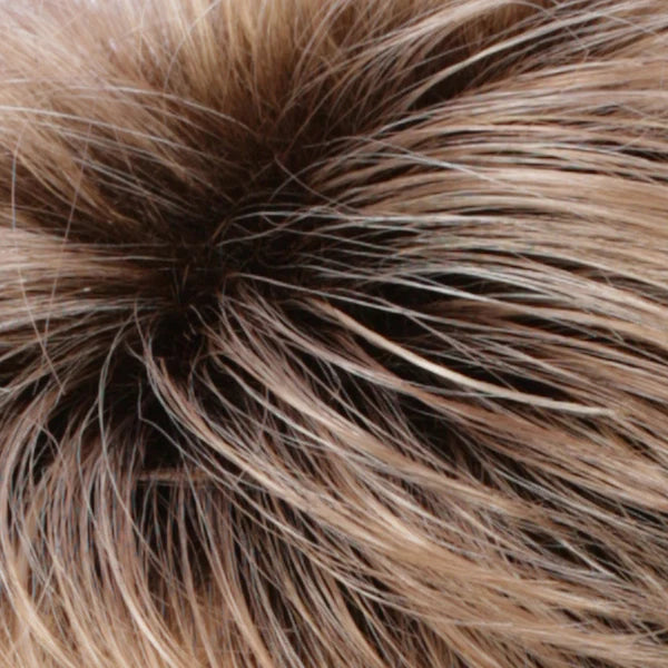 r20rt8 Dark Blonde with Light Copper Blonde Highlights and Golden Brown Root