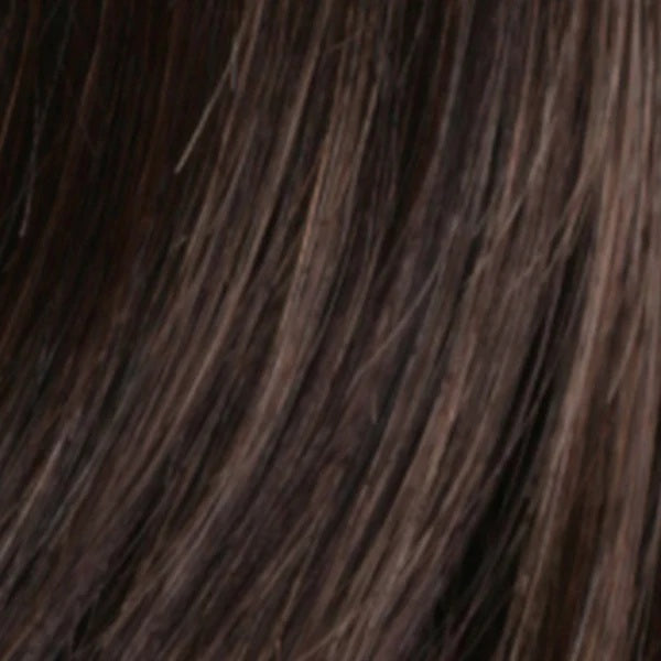 r4/14/24h Dark Brown with Dark Blonde with Pale Golden Blonde Highlights