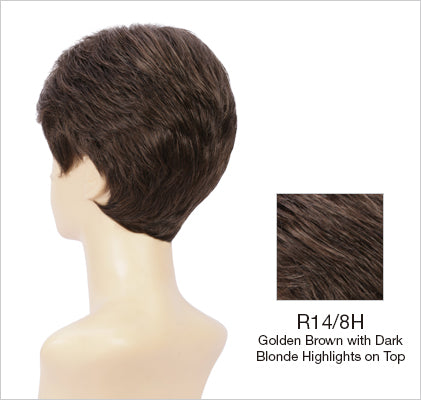 r14-8h golden brown dark blonde highlights on top