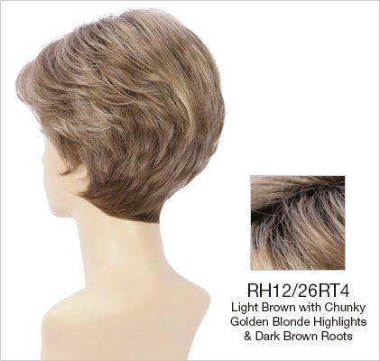 rh12-26rt4 light brown golden blonde highlights dark root