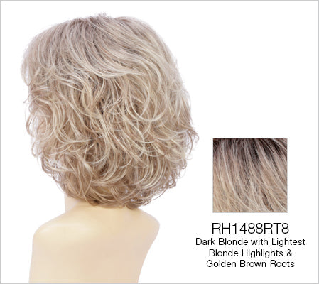 rh1488rt8 dark blonde light copper blonde highlights golden rooted