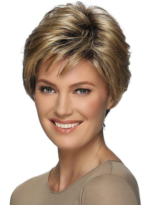 RMH12/26RT4 Light Brown with Golden Blonde highlights with Dark Brown Root